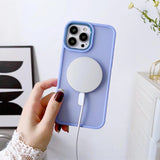 Magnetisk farve Matte Case til iPhone 15 Pro Max - grøn