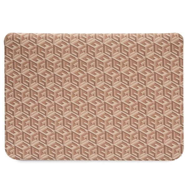 Guess GCube Stripes case for a 14" laptop - brown