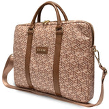 Guess GCube Stripes bag for a 16" laptop - brown