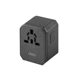 Uniq Voyage LITHOS Collective 33W 2xUSB PD 18W QC 3.0 rejseadapter - grå