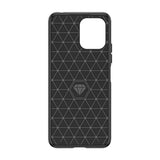 Fleksibelt carbonmønster for Xiaomi Redmi 12 Carbon Case - sort