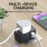 Wozinsky WUTWC rejseadapter universel 24W EU / US / AUS / UK / 2x USB-A - sort