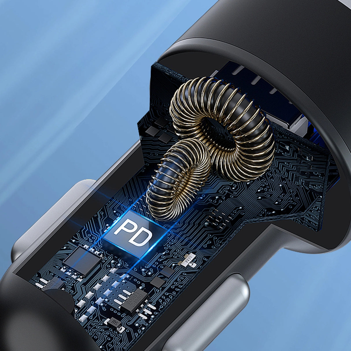 Wozinsky WDCCAC USB-C USB-A 36W biloplader - sort