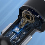 Wozinsky WDCCAC USB-C USB-A 36W biloplader - sort