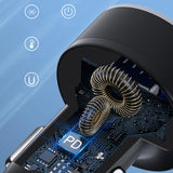 Wozinsky WDCCB Biloplader med skærm 50W 2xUSB-C / 2xUSB-A - sort