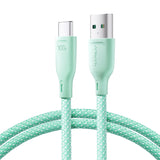 Joyroom Multi-Color Series S-A34 USB-A / USB-C kabel 100W 1m - grøn