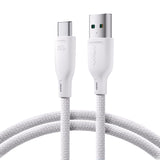 Joyroom Multi-Color Series S-A34 USB-A / USB-C 100W Kabel 1m - Hvid