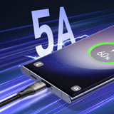 Joyroom Light-Speed Series S-A25 USB-C / USB-C kabel 100W 1,2m - sort