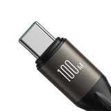 Joyroom Light-Speed Series S-A25 USB-C / USB-C kabel 100W 1,2m - sort