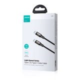 Joyroom Light-Speed Series S-A25 USB-C / USB-C kabel 100W 1,2m - sort