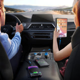 Joyroom JR-CCD04 30W 2x USB-C USB-A biloplader med display - sort