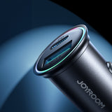 Joyroom JR-CCN04 60W USB-A USB-C mini oplader - sort