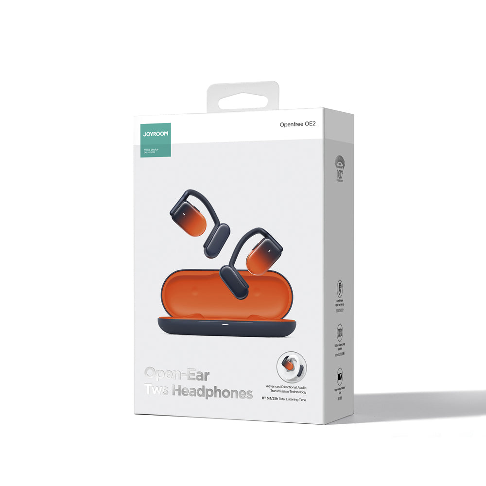 Joyroom Openfree JR-OE2 TWS wireless headphones - orange