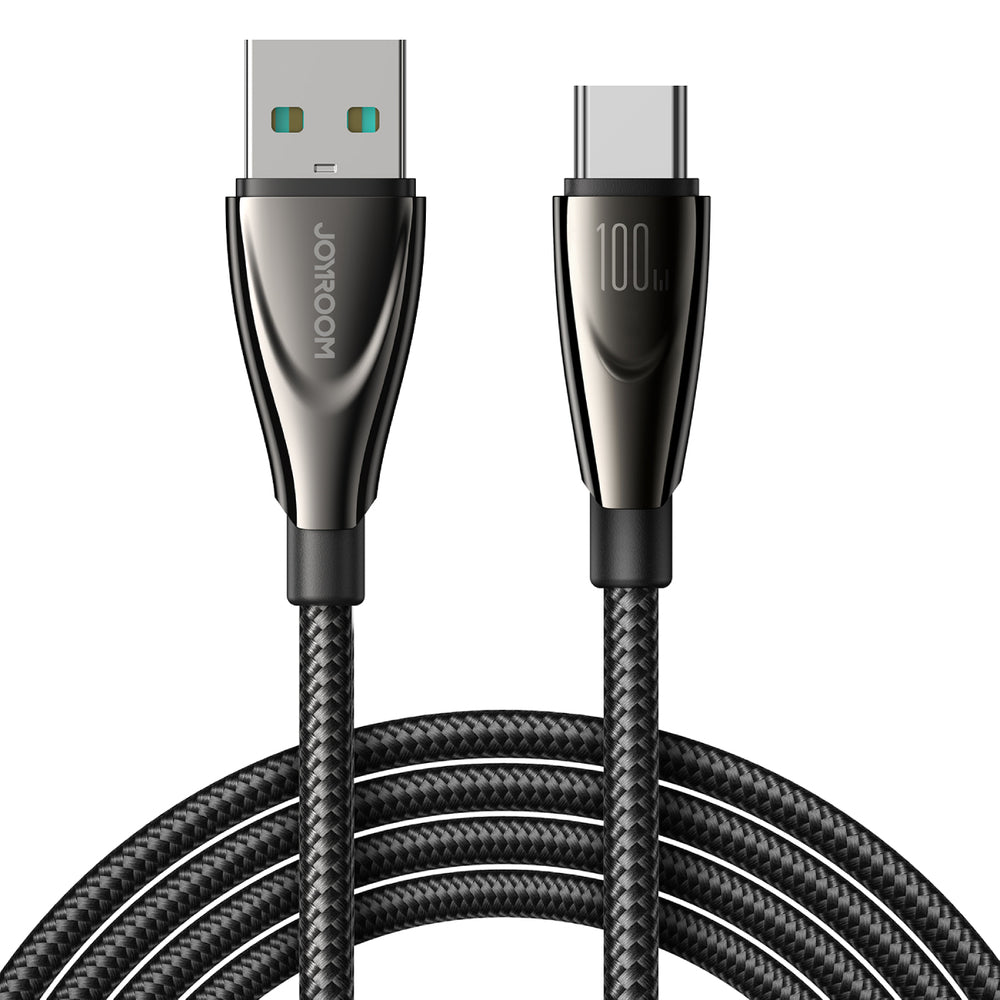 Joyroom Pioneer serie SA31-AC6 USB-A / USB-C kabel 100W 1,2m - sort