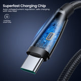 Joyroom Pioneer serie SA31-AC6 USB-A / USB-C kabel 100W 1,2m - sort