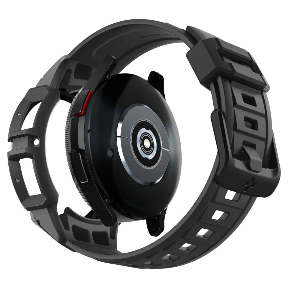 Spigen Rugged Armor Pro Case med rem til Samsung Galaxy Watch 6 Classic (47 mm) - sort