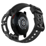 Spigen Rugged Armor Pro Case med rem til Samsung Galaxy Watch 6 Classic (47 mm) - sort