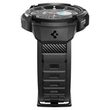 Spigen Rugged Armor Pro Case med rem til Samsung Galaxy Watch 6 Classic (47 mm) - sort