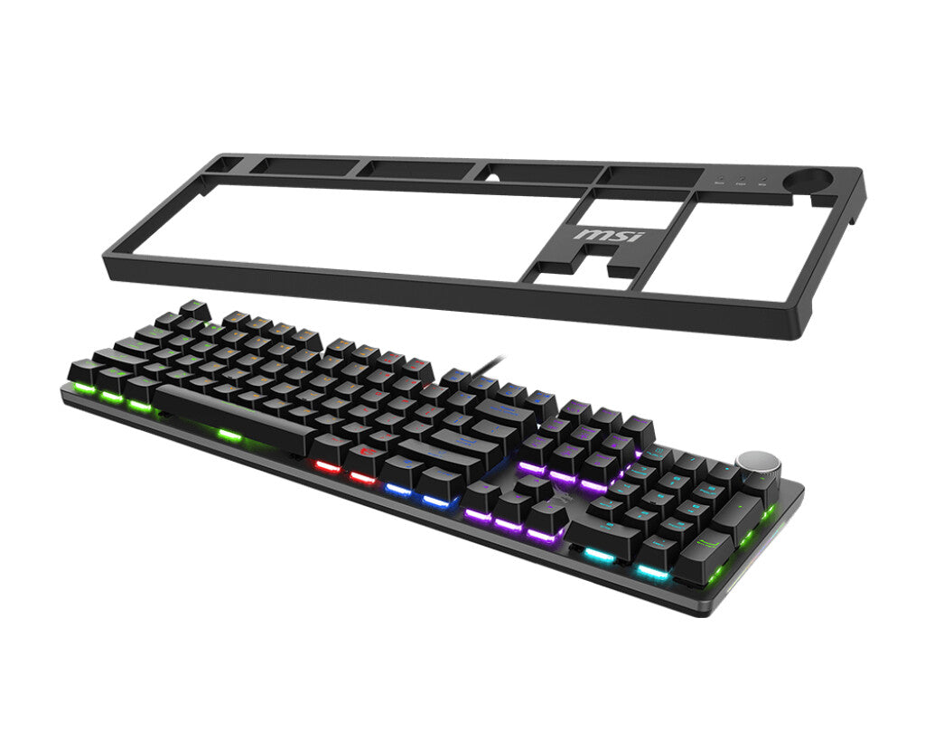 MSI FORGE GK320 RED tastatur Spil USB QWERTY US International Sort