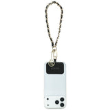 Guess GUOUCHSAMC4K Universal Hand Strap Case - Black Saffiano Chain 4G Charm