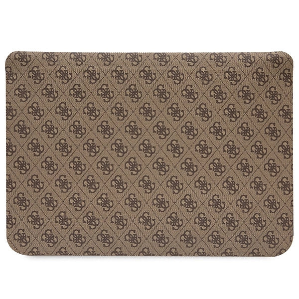 Guess 4G Printed Stripes cover for a 16" laptop - brown