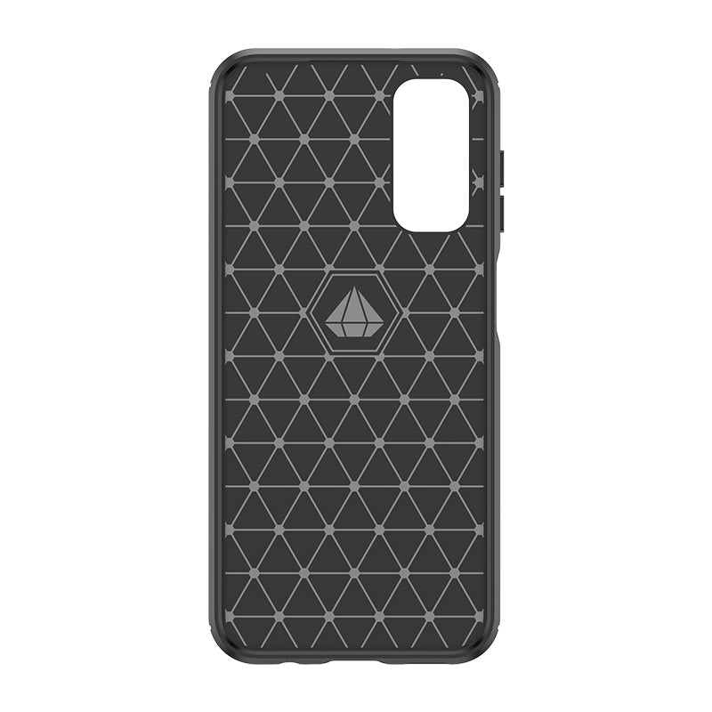 Fleksible carbon mønster tilfælde for Samsung Galaxy M14 Carbon Case - sort