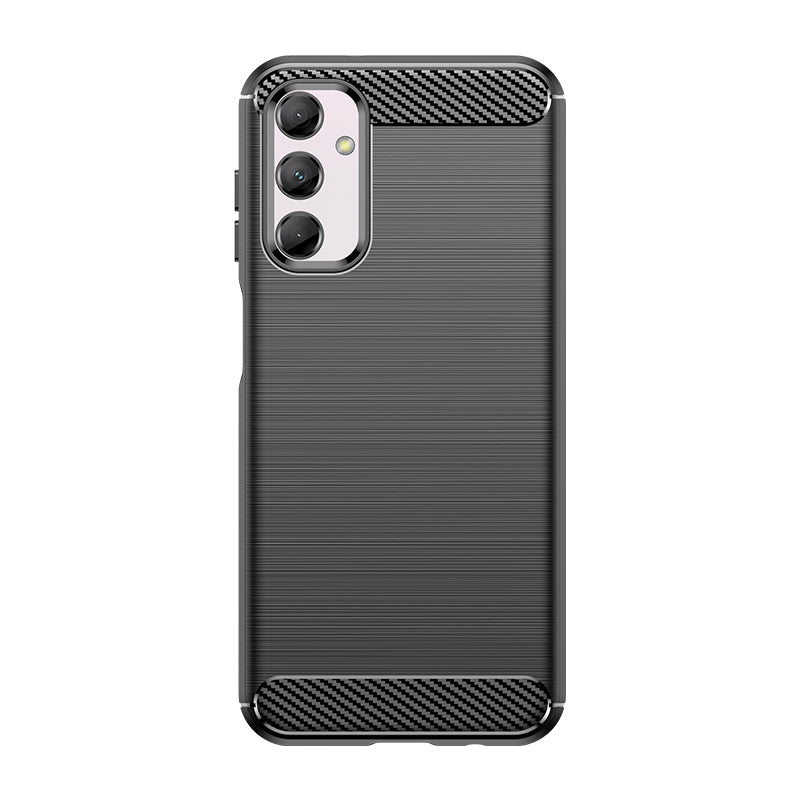 Fleksible carbon mønster tilfælde for Samsung Galaxy M14 Carbon Case - sort