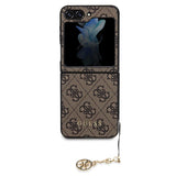 Guess 4G Charms Collection case til Samsung Galaxy Z Flip 5 - brun