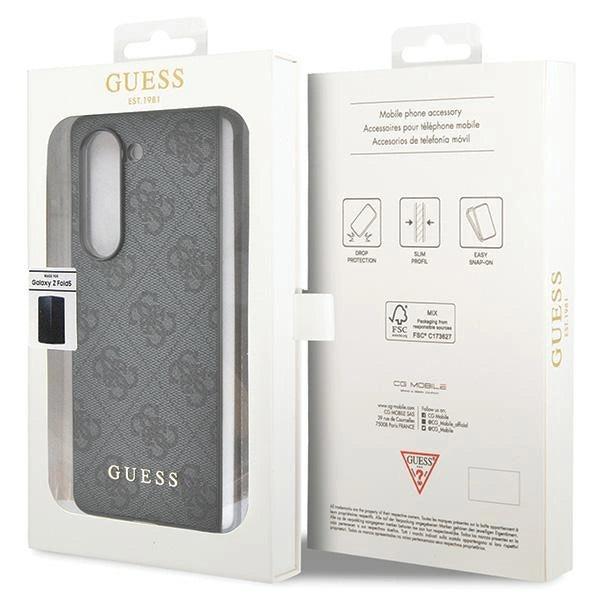 Guess GUHCZFD5GF4GGR F946 Z Fold5 gray/gray hardcase 4G Charms Collection