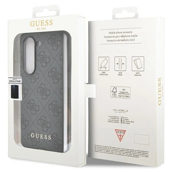 Guess GUHCZFD5GF4GGR F946 Z Fold5 gray/gray hardcase 4G Charms Collection