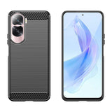 Carbon Case silikonhylster til Honor 90 Lite - sort