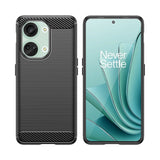 Carbon Case silikonhylster til OnePlus Ace 2V/OnePlus Nord 3 - sort