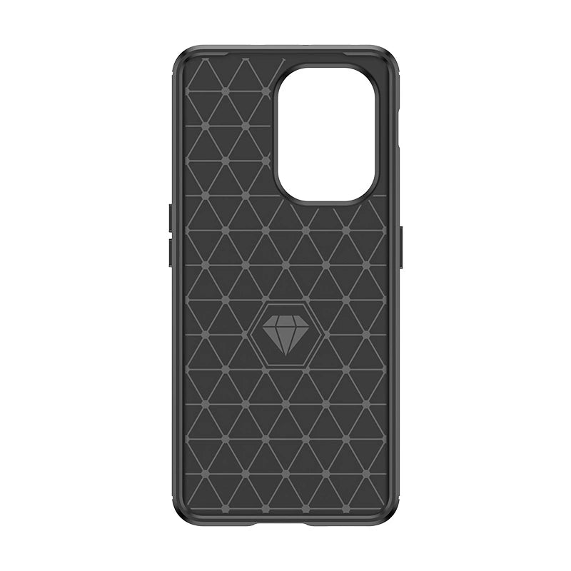 Carbon Case silikonhylster til OnePlus Ace 2V/OnePlus Nord 3 - sort