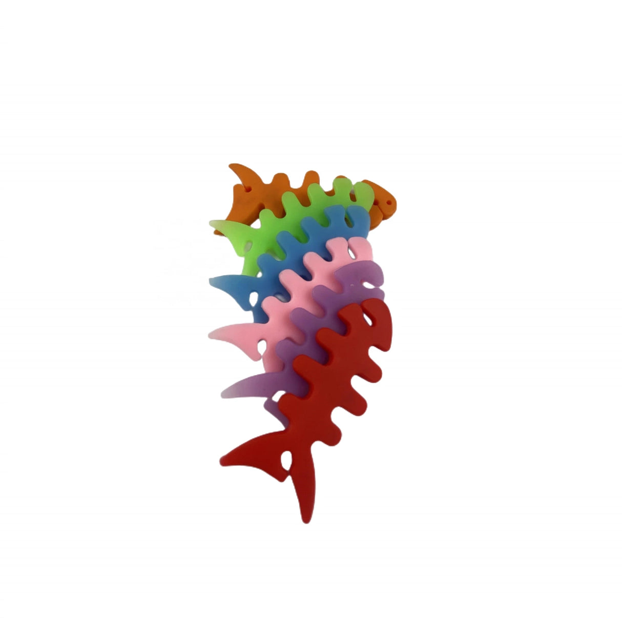 Fiskeformet indpakning af hovedtelefonkabel - orange