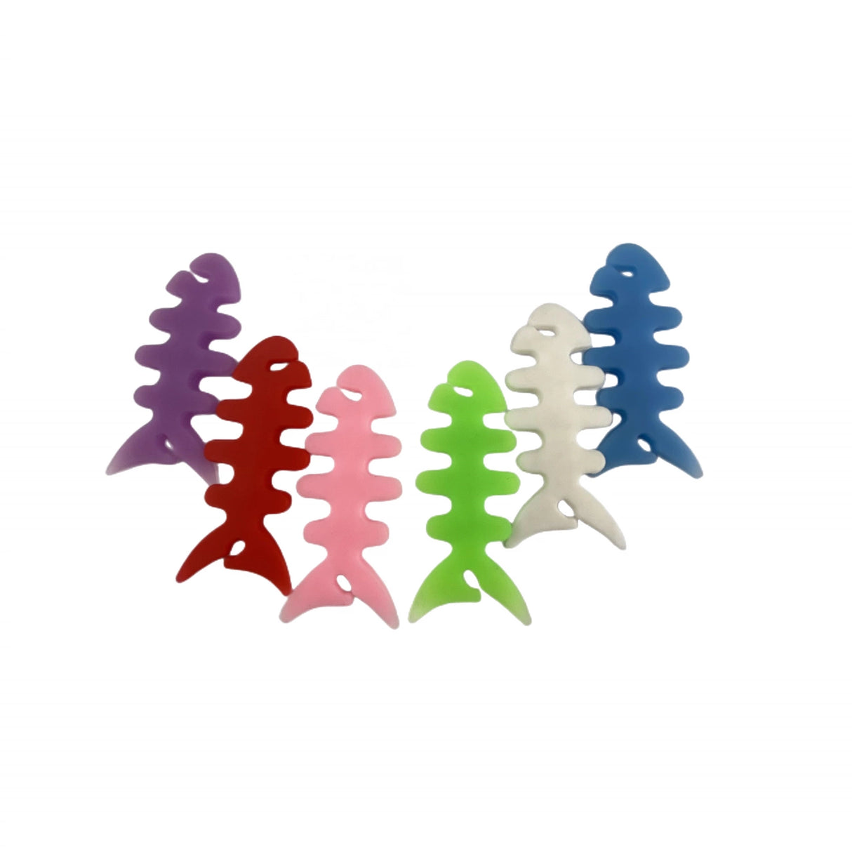 Fiskformet indpakning af hovedtelefonkabel - blå