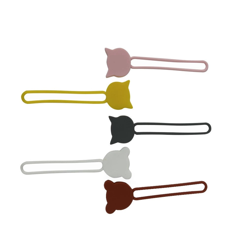 Silicone cable reel - brown