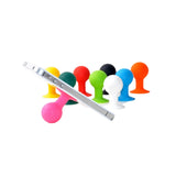 Telefonholder med rundt hoved - hvid