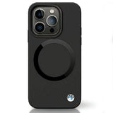 BMW BMHMP14LSILBK2 case for iPhone 14 Pro - black Signature Liquid Silicone MagSafe