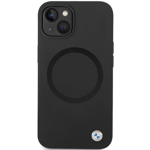 BMW BMHMP14SSILBK2 case for iPhone 14 - black Signature Liquid Silicone MagSafe