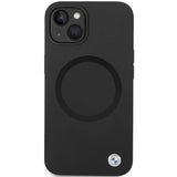 BMW BMHMP14SSILBK2 case for iPhone 14 - black Signature Liquid Silicone MagSafe