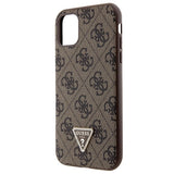 Guess GUHCN61P4TDSCPW Case for iPhone 11 / Xr - Brown Crossbody 4G Metal Logo