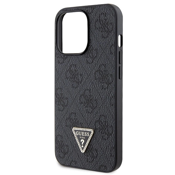 Guess GUHCP13LP4TDSCPK Case for iPhone 13 Pro / 13 - Black Crossbody 4G Metal Logo