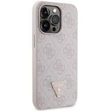 Guess GUHCP13XP4TDSCPP case for iPhone 13 Pro Max 6.7" - pink Crossbody 4G Metal Logo