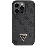 Guess GUHCP14LP4TDSCPK case for iPhone 14 Pro - black Crossbody 4G Metal Logo