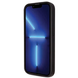 Guess GUHCP14LP4TDSCPK case for iPhone 14 Pro - black Crossbody 4G Metal Logo