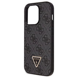 Guess GUHCP14LP4TDSCPK case for iPhone 14 Pro - black Crossbody 4G Metal Logo