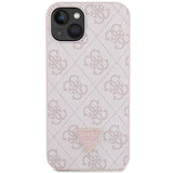 Guess GUHCP14XP4TDSCPP case for iPhone 14 Pro Max 6.7" - pink Crossbody 4G Metal Logo