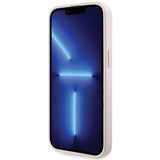 Guess GUHCP14XP4TDSCPP case for iPhone 14 Pro Max 6.7" - pink Crossbody 4G Metal Logo