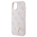 Guess GUHCP14XP4TDSCPP case for iPhone 14 Pro Max 6.7" - pink Crossbody 4G Metal Logo