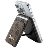 Guess Wallet Card Slot Stand GUWMSHG4SHW case - brown MagSafe 4G Classic Logo